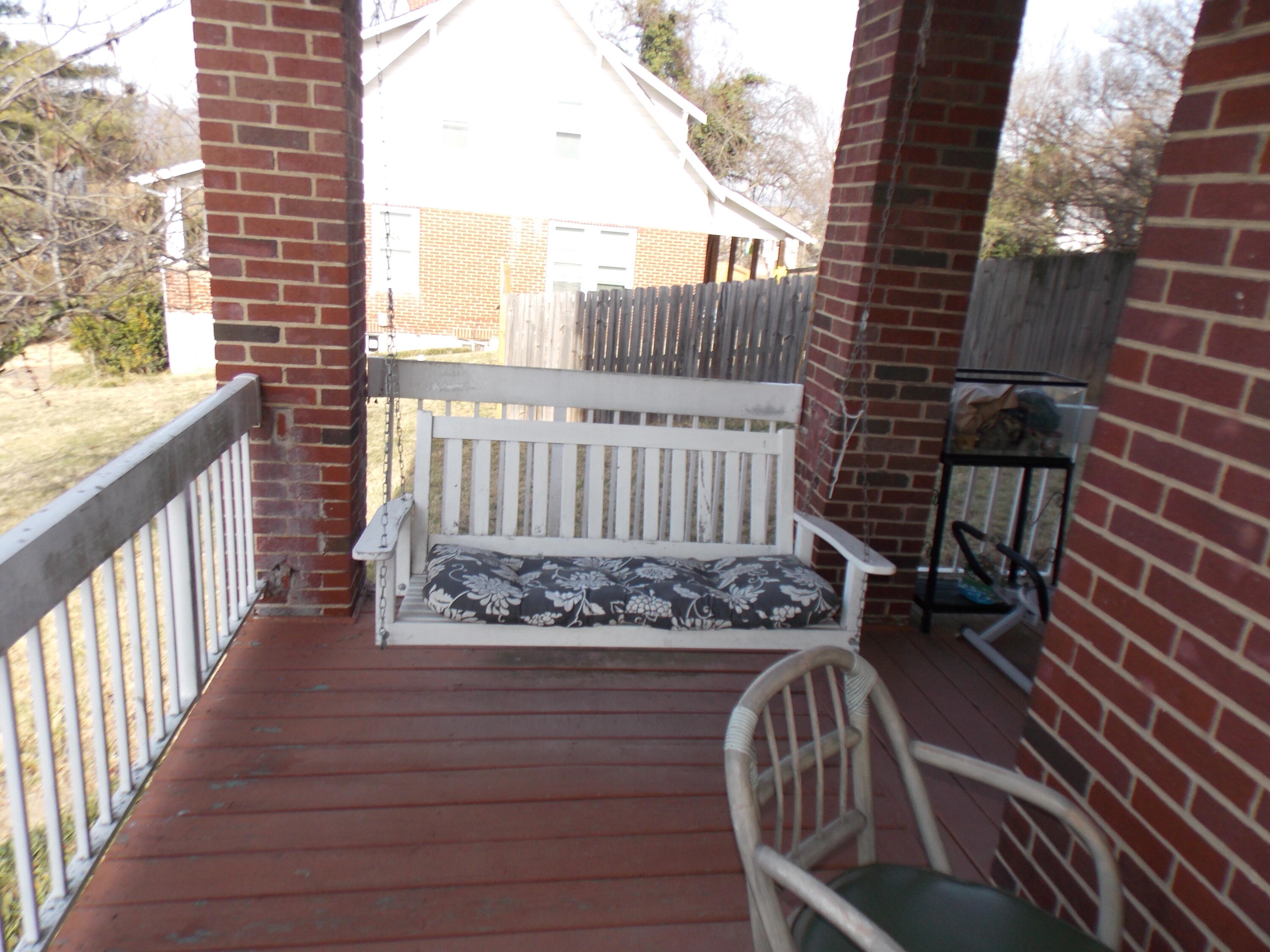 624 South Maple Street Vinton, VA 24179 - Photo 13 of 43 a view of a porch with wooden floor