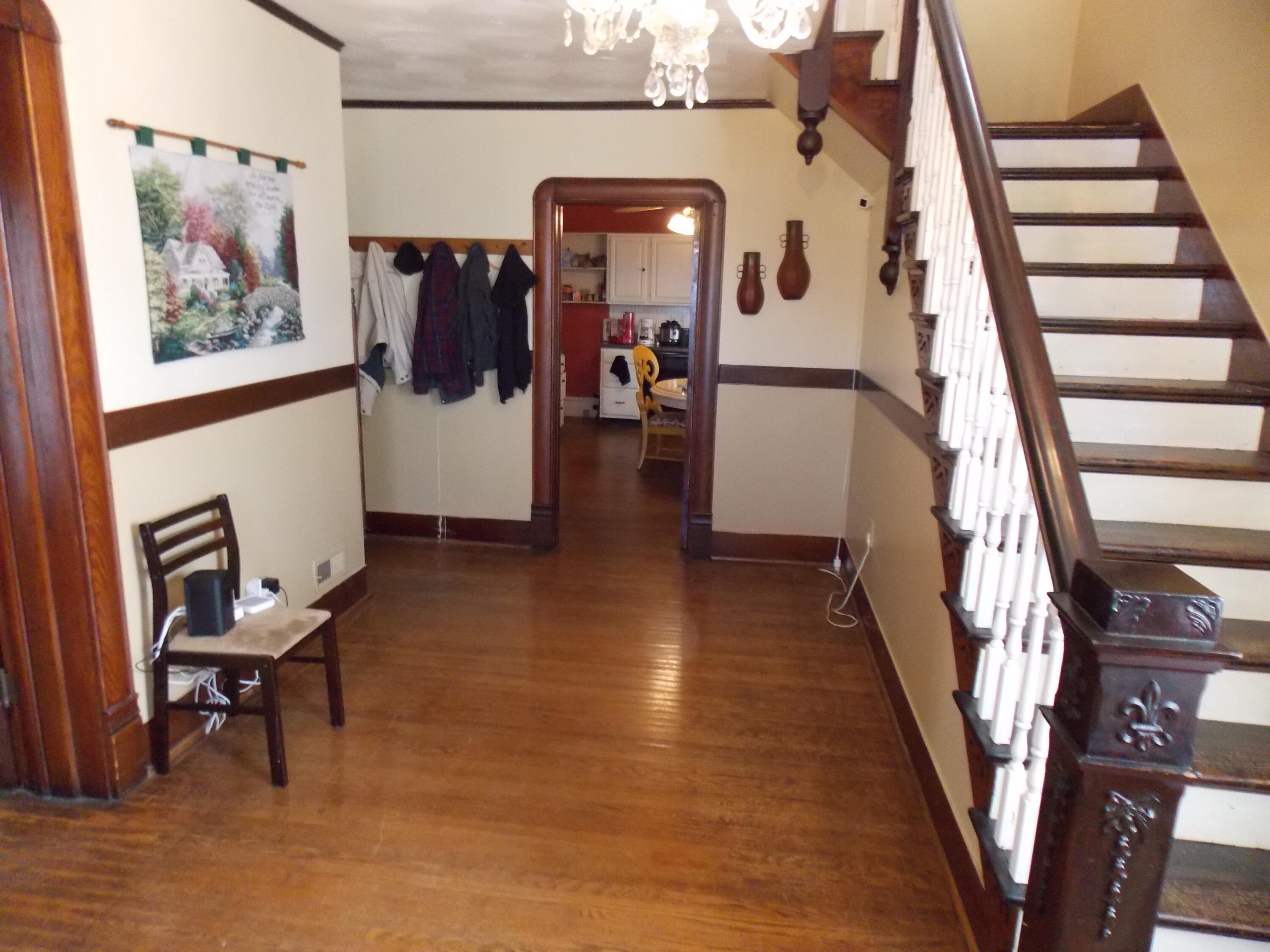 624 South Maple Street Vinton, VA 24179 - Photo 37 of 43 a view of an entryway with wooden floor and livingroom