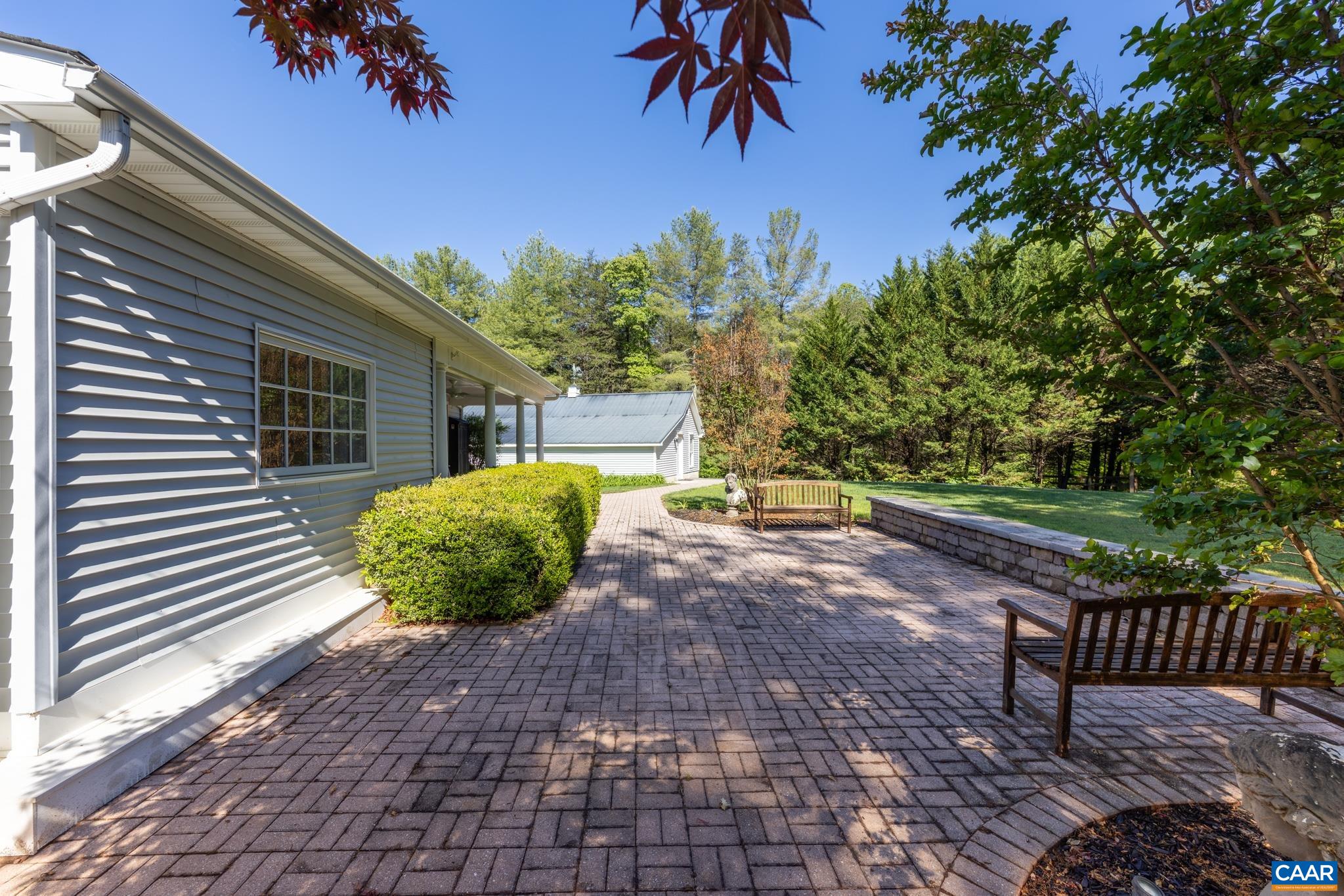 480 Dawsonville Road Barboursville, VA 22923 - Photo 15 of 55 a view of a backyard with a garden