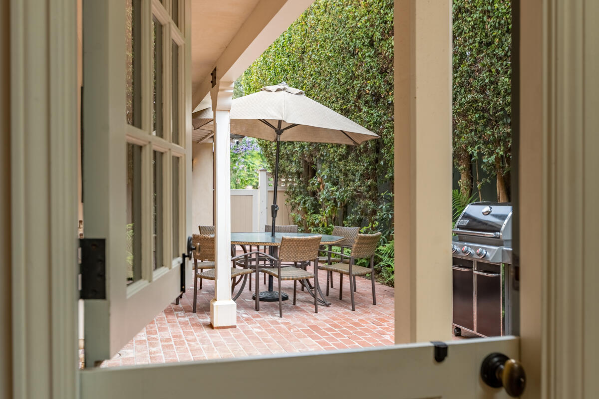940 Channel Drive Santa Barbara, CA 93108 - Photo 21 of 65 Covered Kitchen Porch - 940 Channel Dr