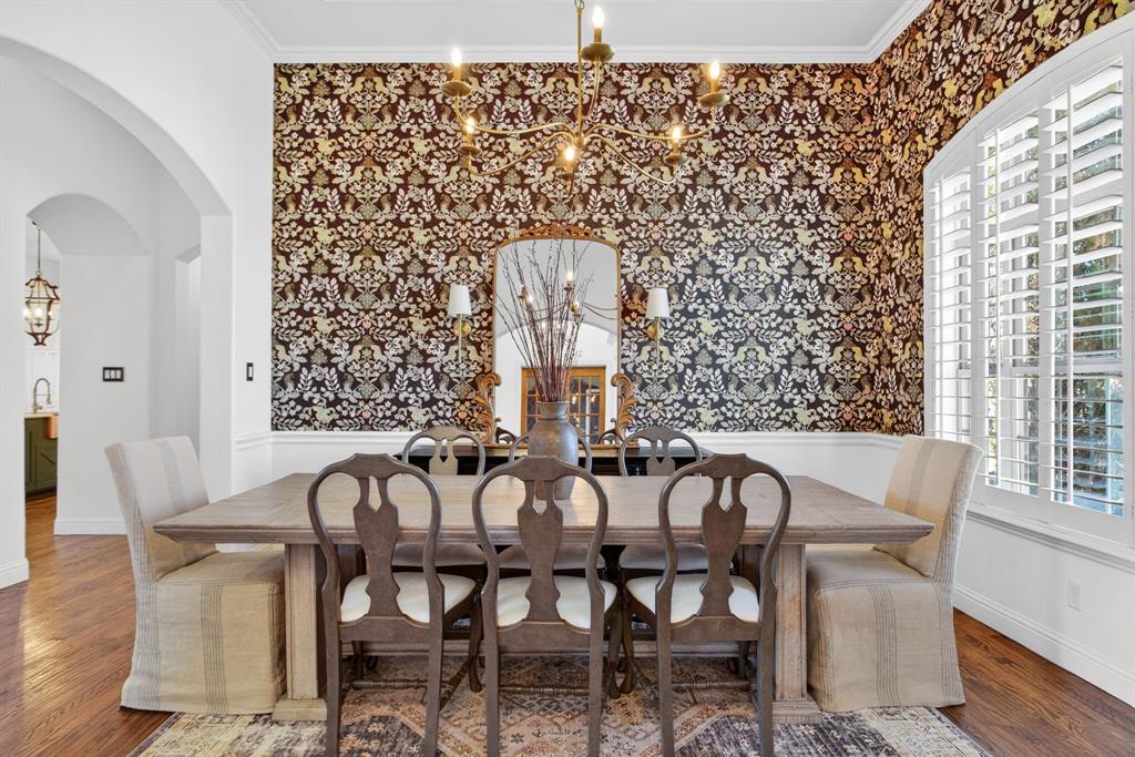 301 Rustic View Lane Aledo, TX 76008 - Photo 13 of 40 a view of a dining room with furniture and wooden floor