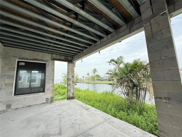 a view of a door of the house