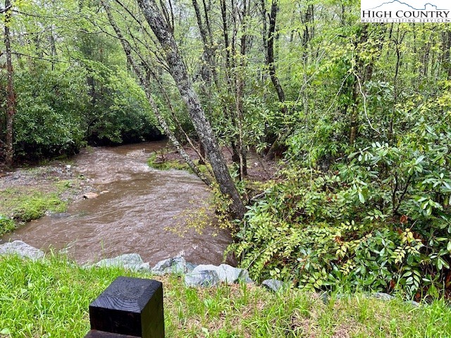 Goshen Drive Boone, NC 28607 - Photo 5 of 6 a view of a yard with plants and a bench