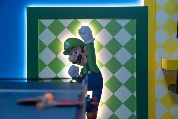 a bedroom with bed and window