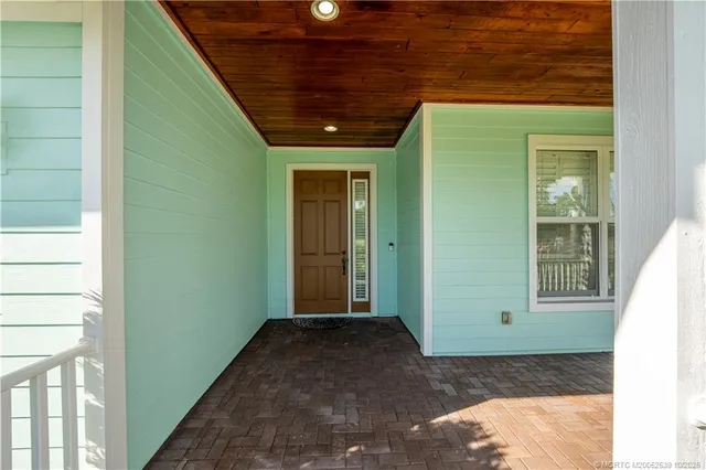 a view of a front door of a house