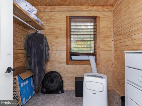 a view of a field with an outdoor space