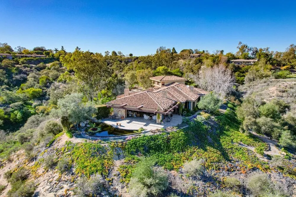 5653 Linea Del Cielo Rancho Santa Fe, CA 92067 - Photo 44 of 46 an aerial view of a house with a yard sitting space