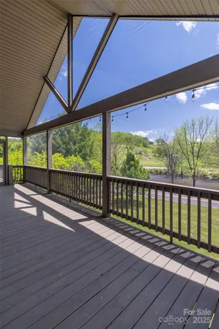 a view of a city from a balcony
