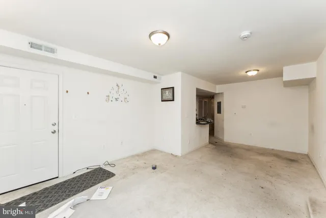 a view of an empty room