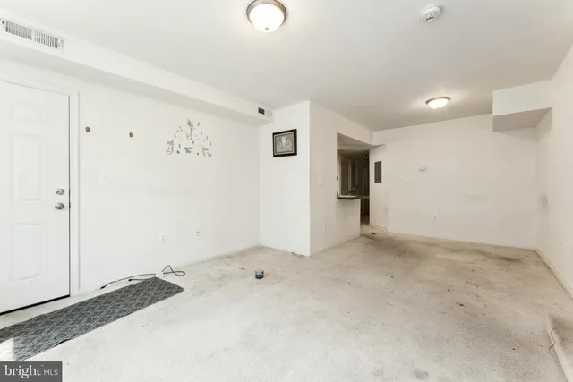 a view of an empty room