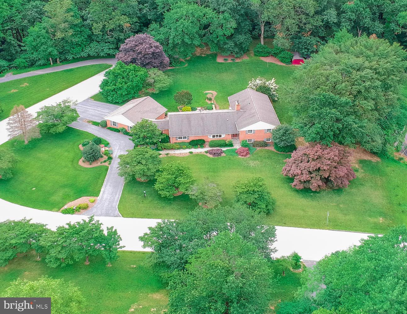 Idyllic setting with professional landscaping