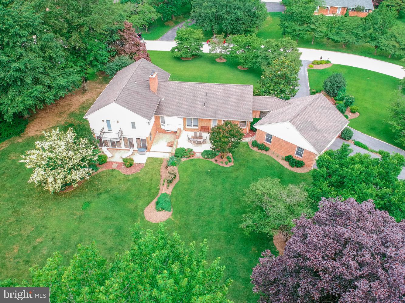 Rear view shows how large this home is
