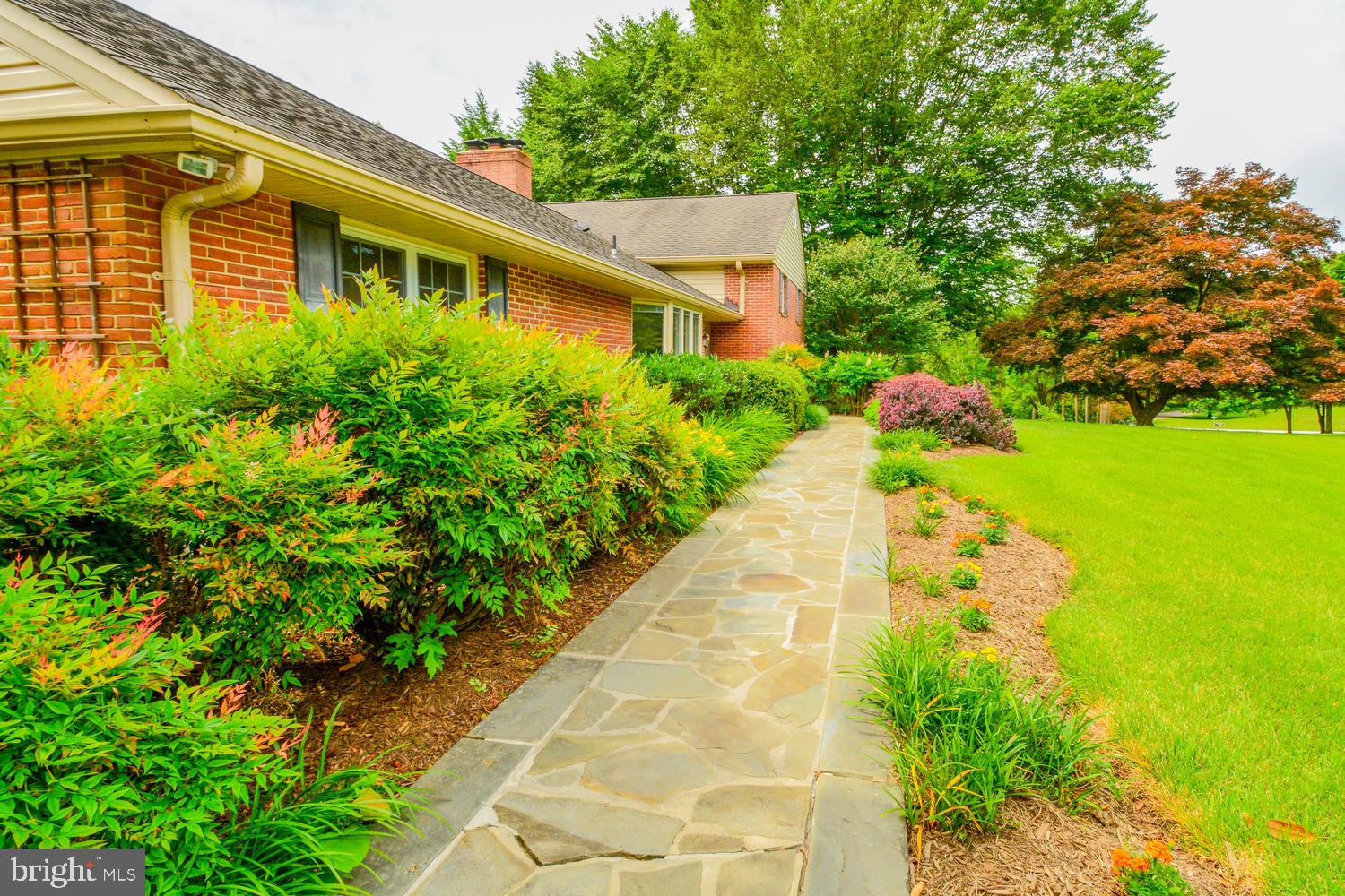 Extensive hardscape and landscape