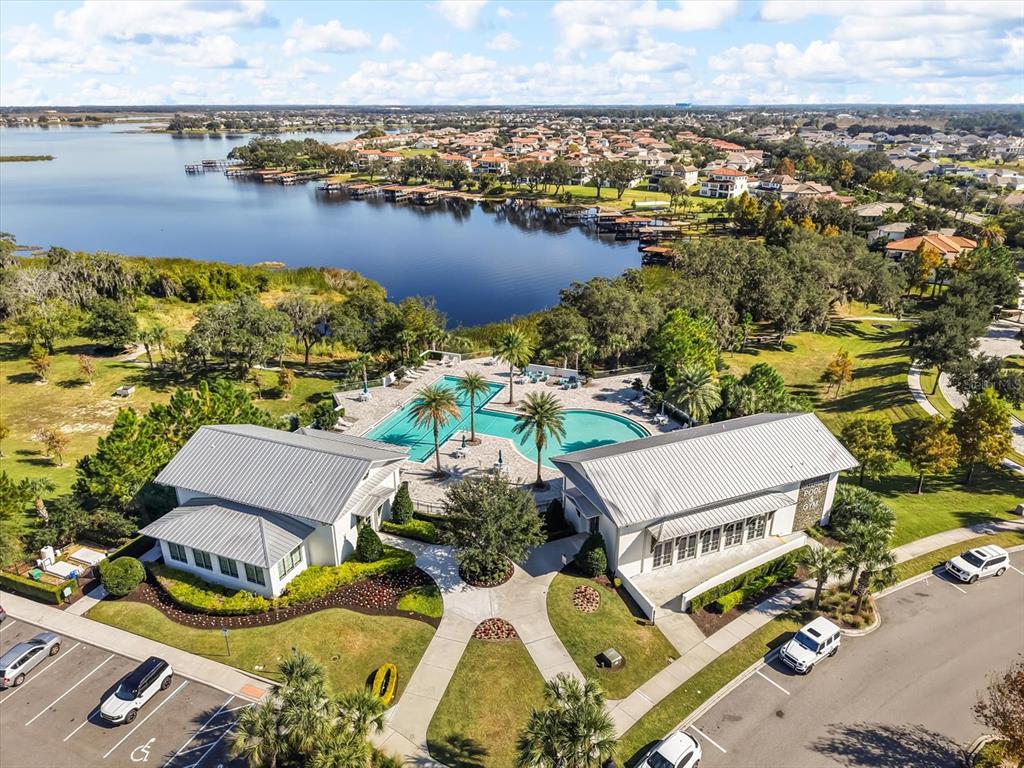 17422 Channel Way Winter Garden, FL 34787 - Photo 39 of 44 an aerial view of residential houses with outdoor space and ocean view