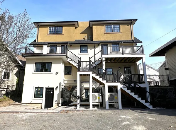 a front view of a house