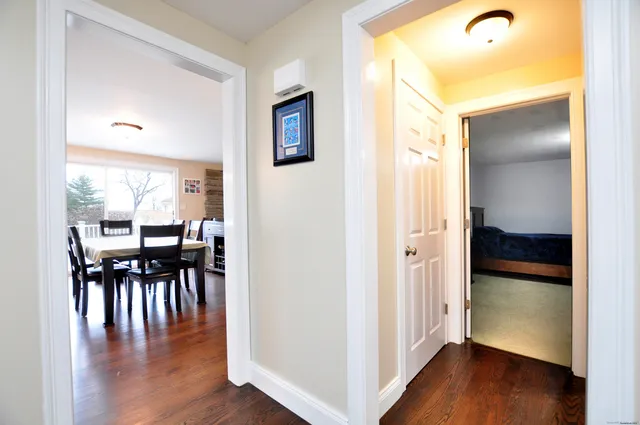 a bathroom with a sink double vanity and a mirror