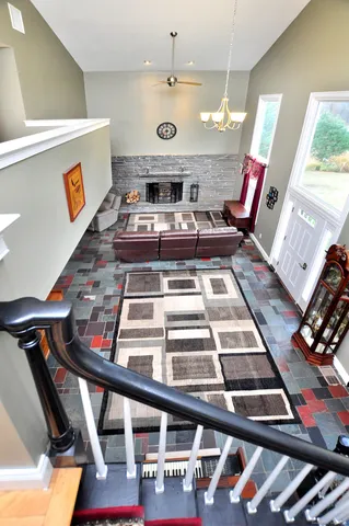 a view of a gym with an outdoor space