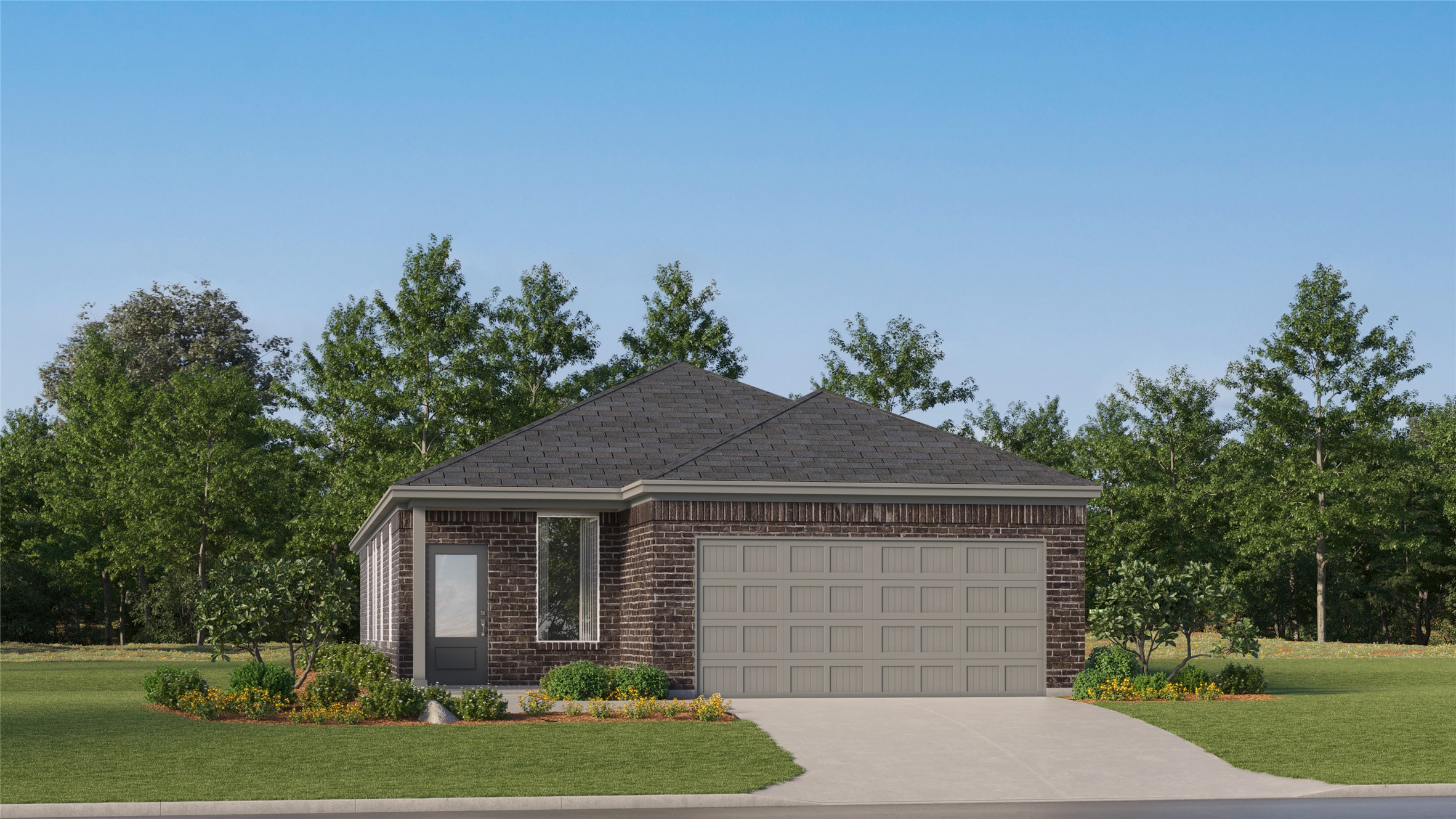 13336 Winton Drive Elgin, TX 78621 - Photo 2 of 28 a front view of a house with a yard and garage