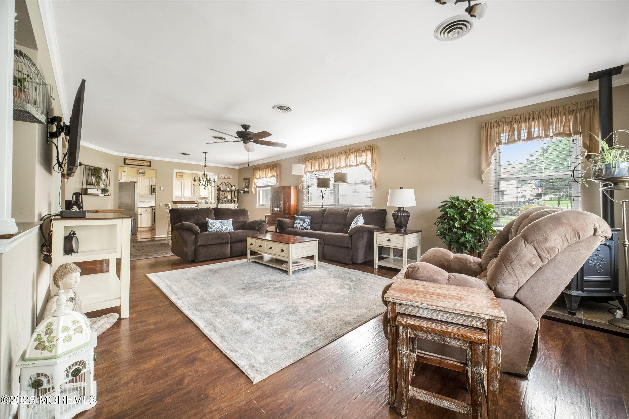 17 B Drake Street Whiting, NJ 08759 - Photo 5 of 18 a living room with furniture kitchen view and a large window