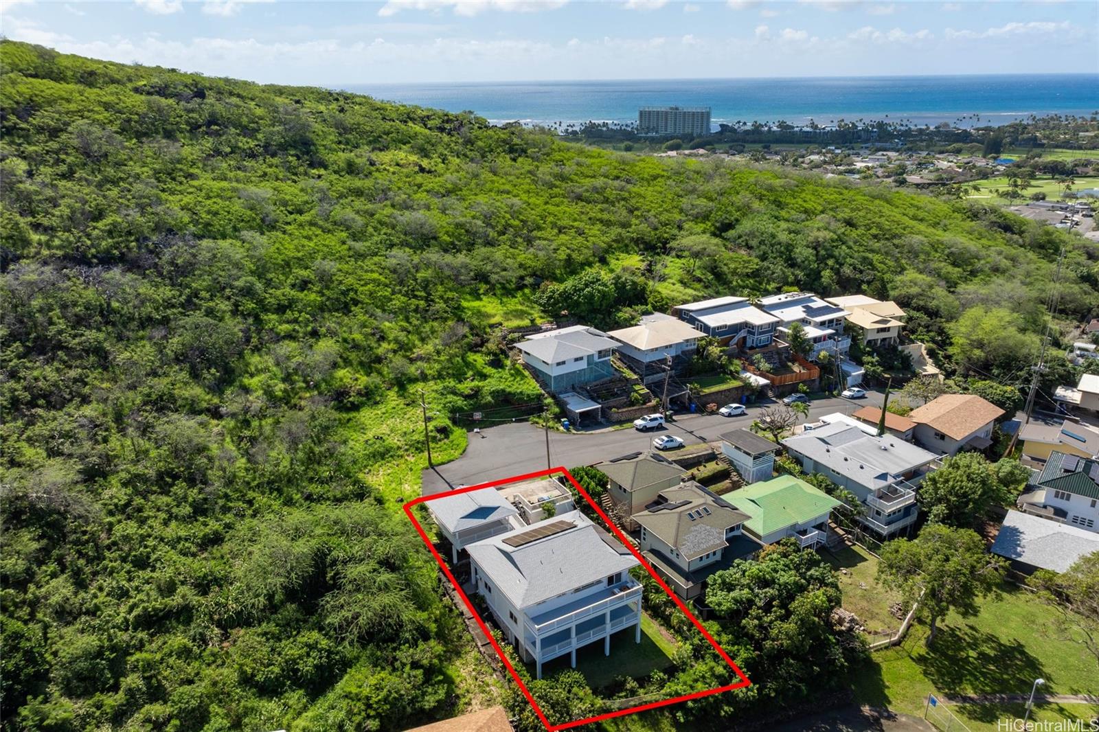 4562 Malia Street Honolulu, HI 96821 - Photo 24 of 25 an aerial view of a house with a garden