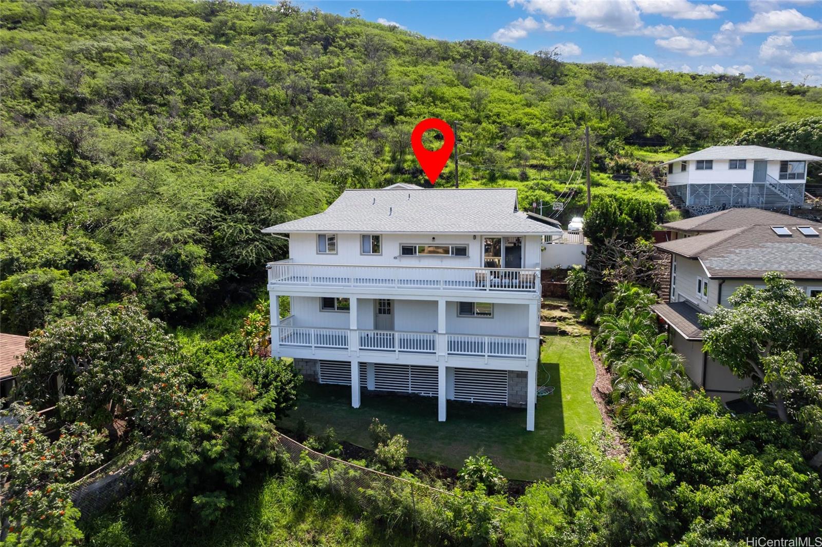 4562 Malia Street Honolulu, HI 96821 - Photo 25 of 25 an aerial view of a house with pool table and chairs