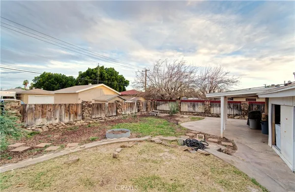 an outdoor space with patio