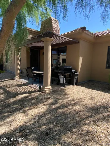a view of outdoor space with seating area