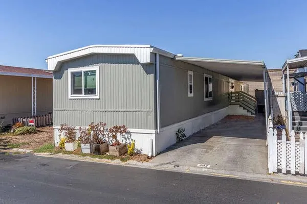 a front view of a house