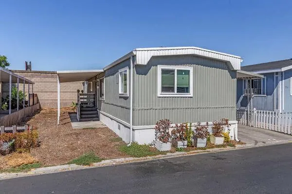 a front view of a house