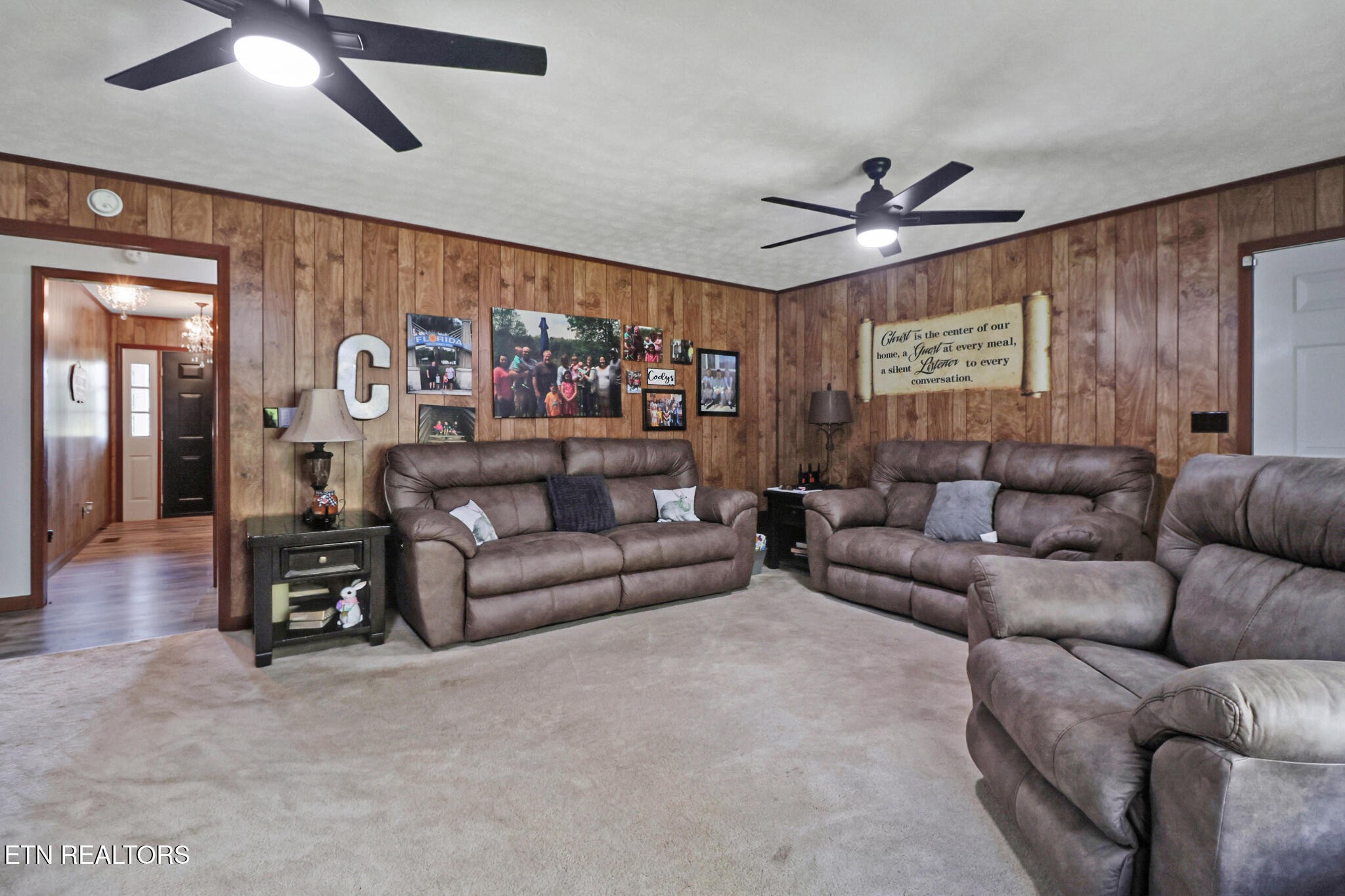 220 Old Gatewood Ford Road Jamestown, TN 38556 - Photo 22 of 57 a living room with furniture and a large window