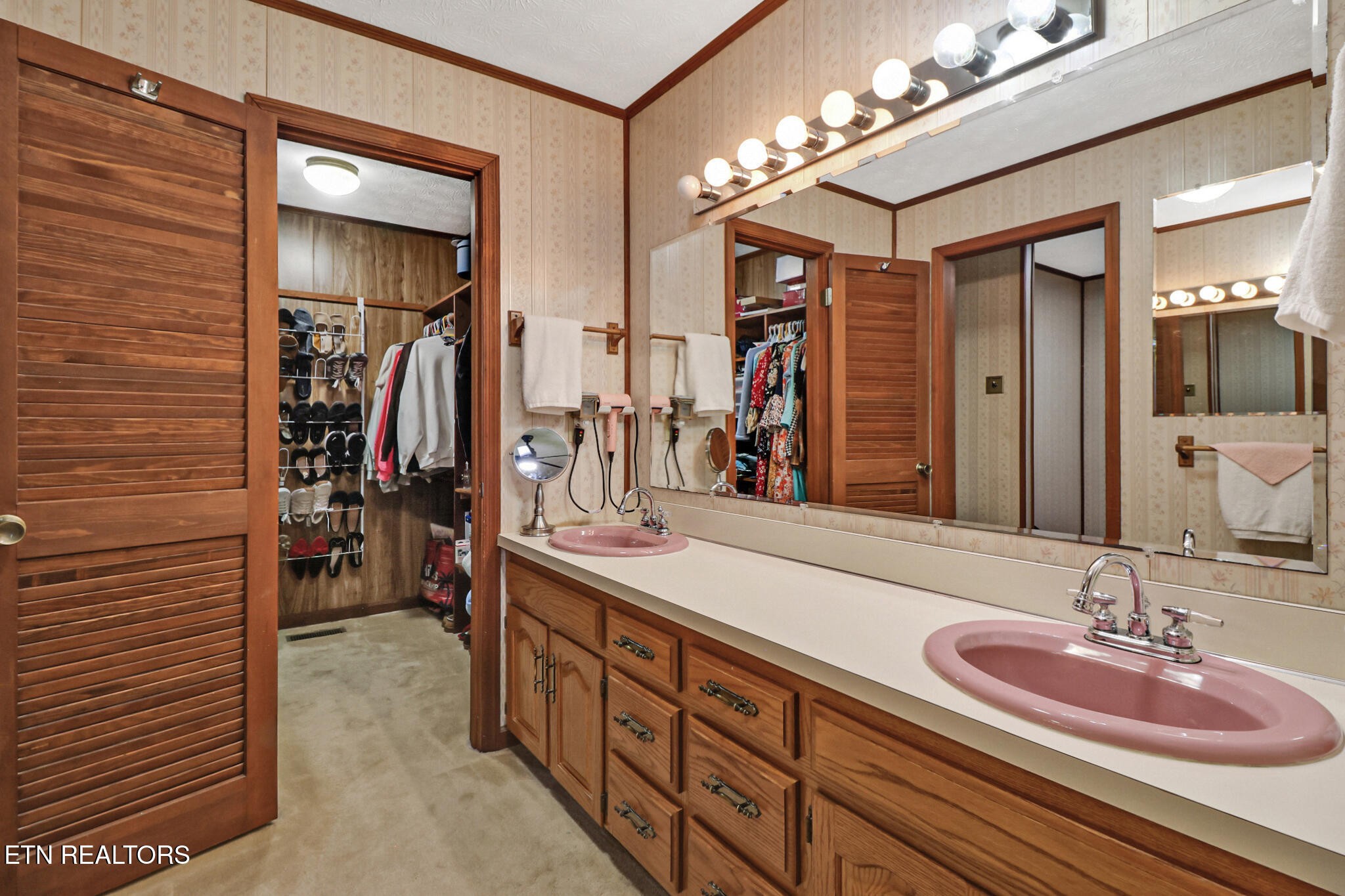 220 Old Gatewood Ford Road Jamestown, TN 38556 - Photo 38 of 57 a bathroom with a sink double vanity
