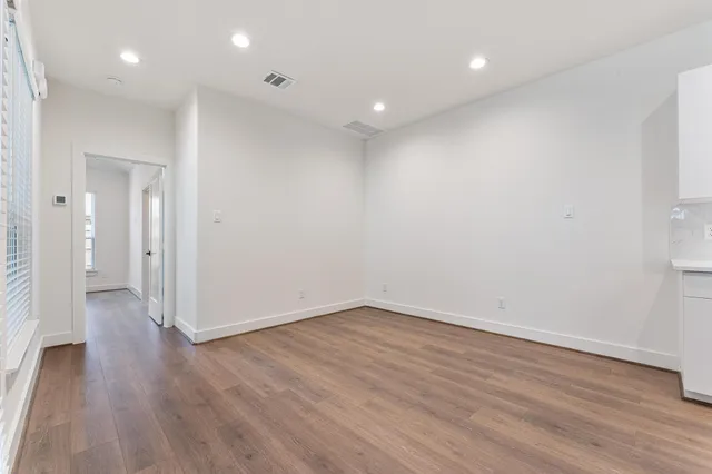 wooden floor in an empty room with wooden floor