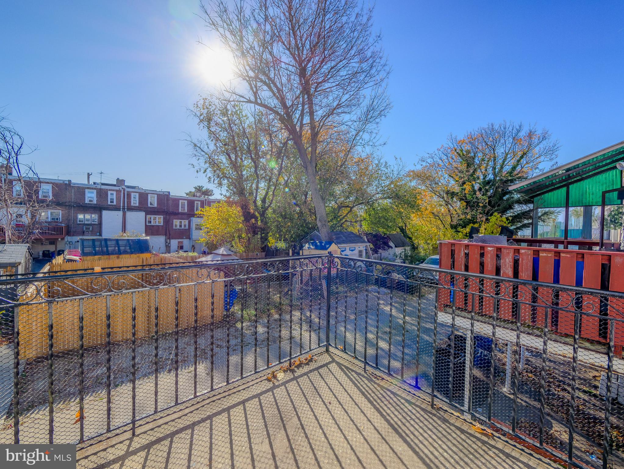 7154 Ruskin Lane Upper Darby, PA 19082 - Photo 26 of 28 a view of balcony with wooden floor and outdoor seating