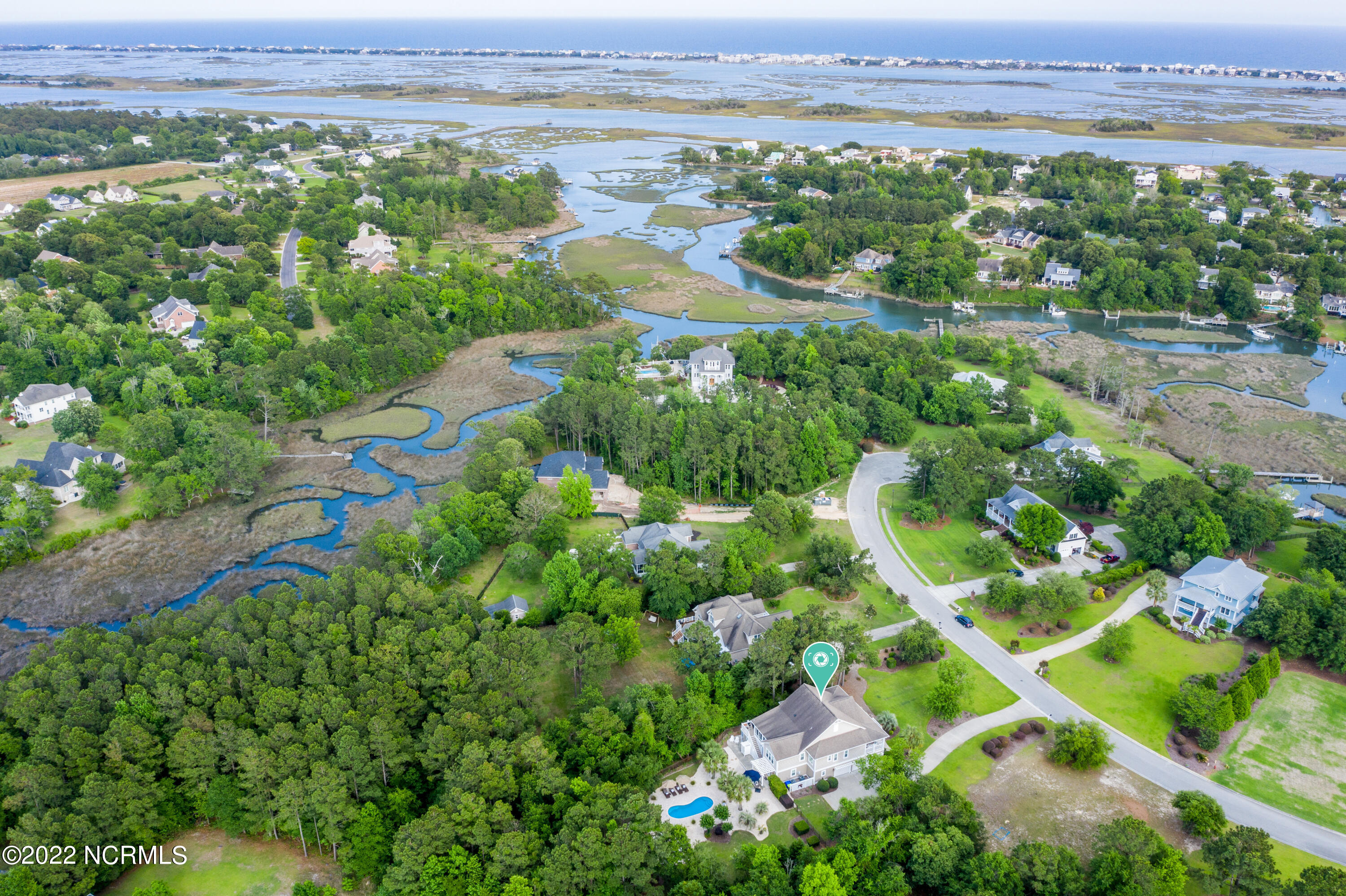 211 Crane Pointe Road Hampstead, NC 28443 - Photo 54 of 57 Crane Pointe Aerial 6