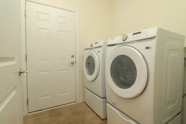 a view of storage and utility room