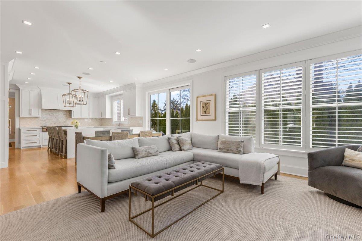 100 Dearborn Avenue Rye, NY 10580 - Photo 49 of 49 The open floor plan allows for a cozy family room just off the kitchen and eating area. This is perfect for easy flow and entertaining.