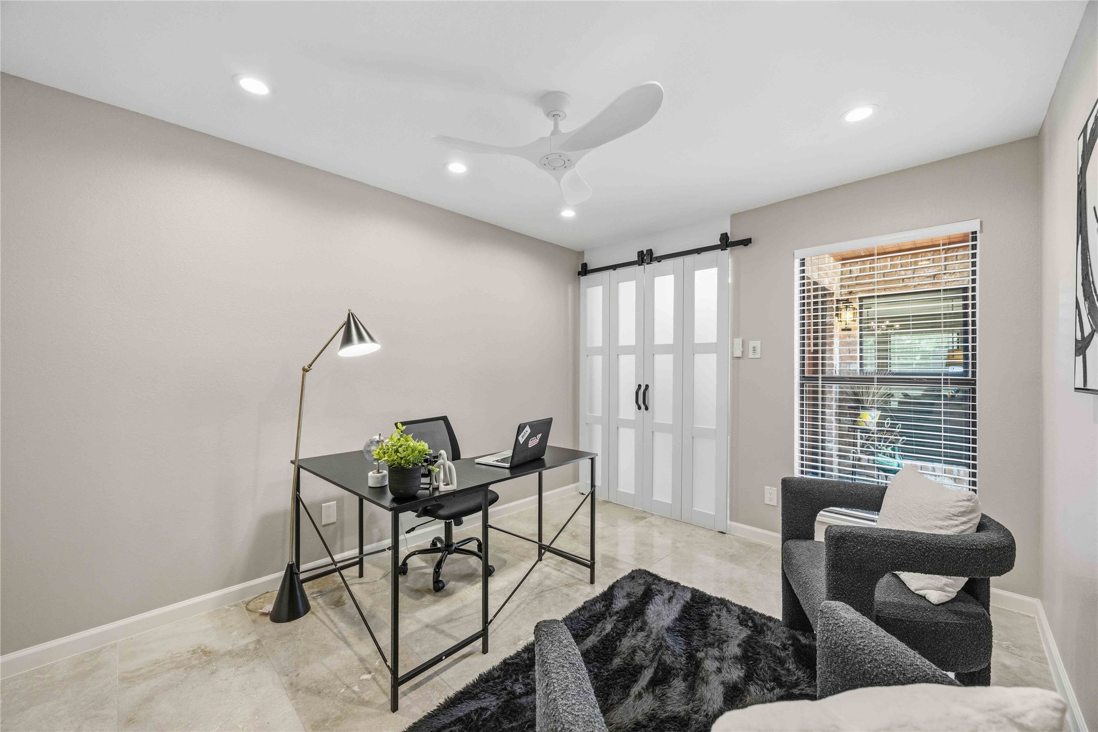 619 Rancho Bauer Drive Houston, TX 77079 - Photo 7 of 46 First Bedroom with natural light and a closet, thoughtfully designed to adapt as a guest room, home office, or flex space to fit your lifestyle.