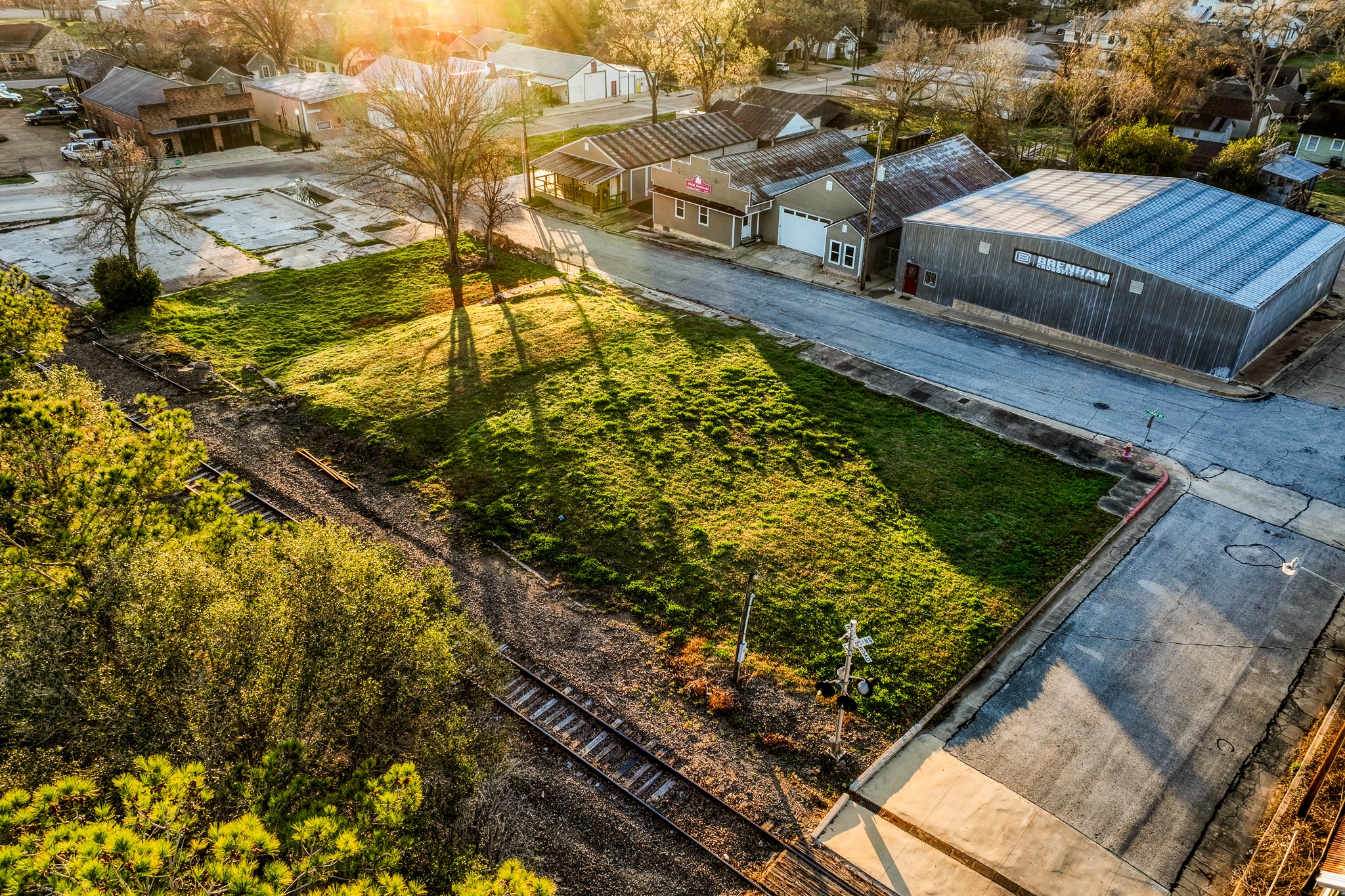 a view of an outdoor space and swimming pool