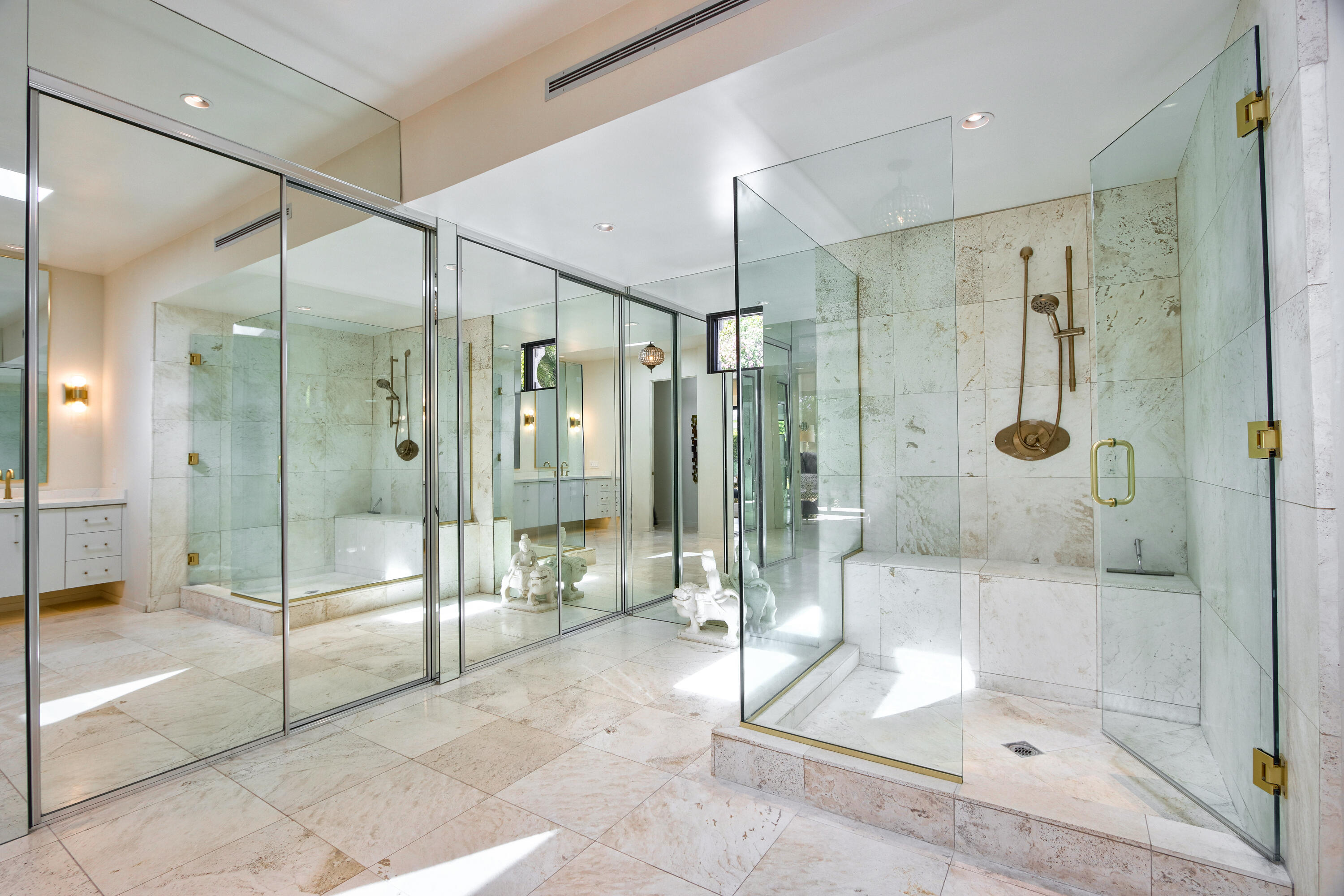 37355 Palm View Road Rancho Mirage, CA 92270 - Photo 26 of 49 a bathroom with a glass shower door