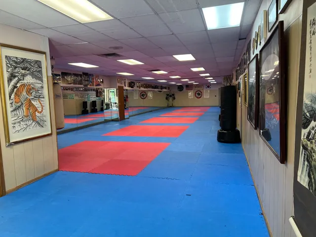 a view of a studio with an entryway