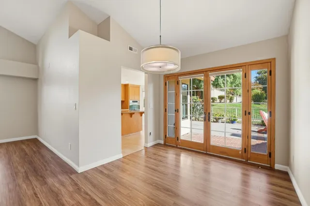 a view of an empty room