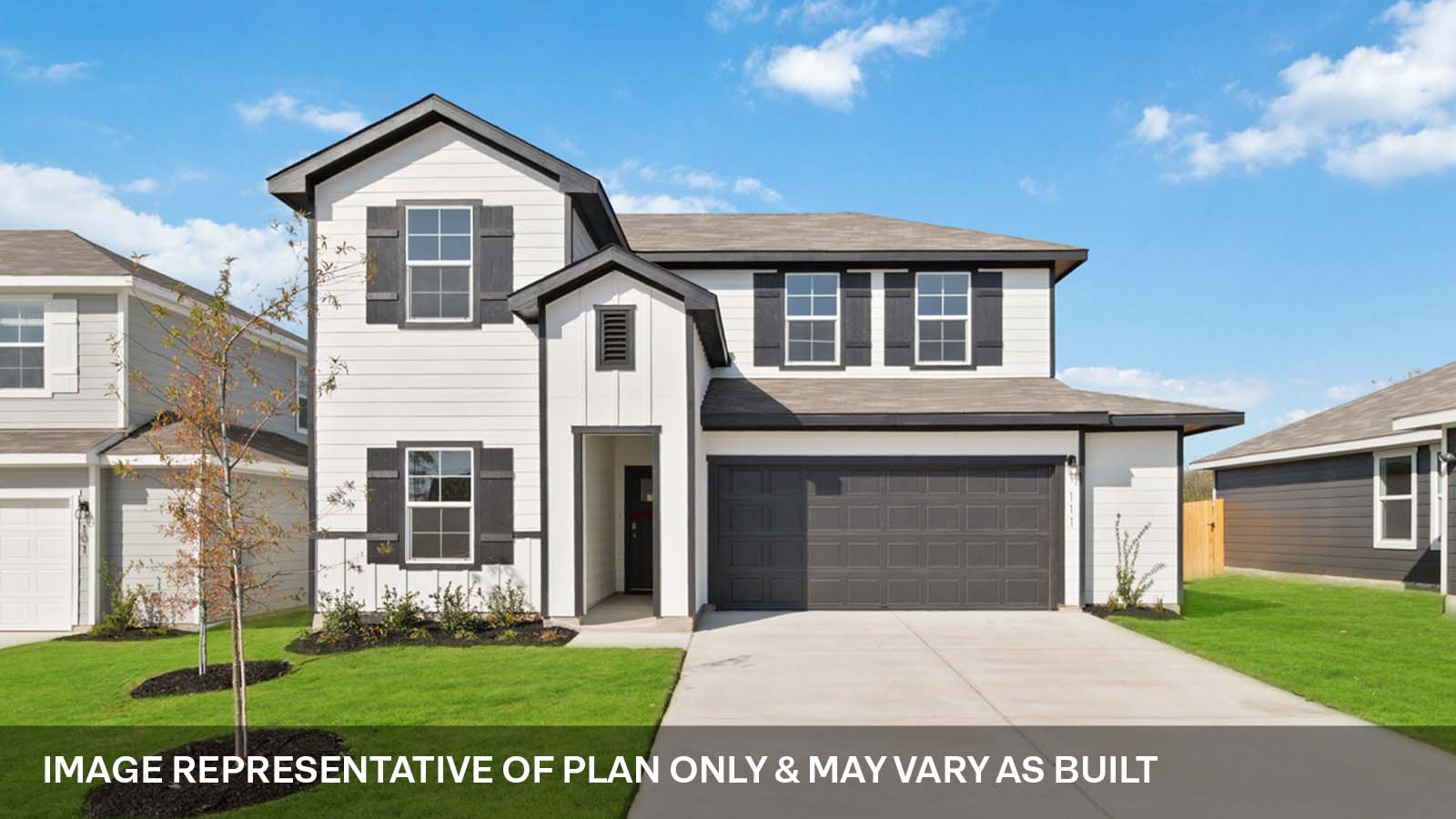 214 Balmorhea Street Kyle, TX 78640 - Photo 1 of 19 a front view of a house with a yard