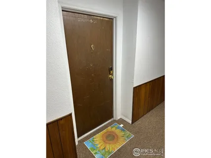 a view of front door