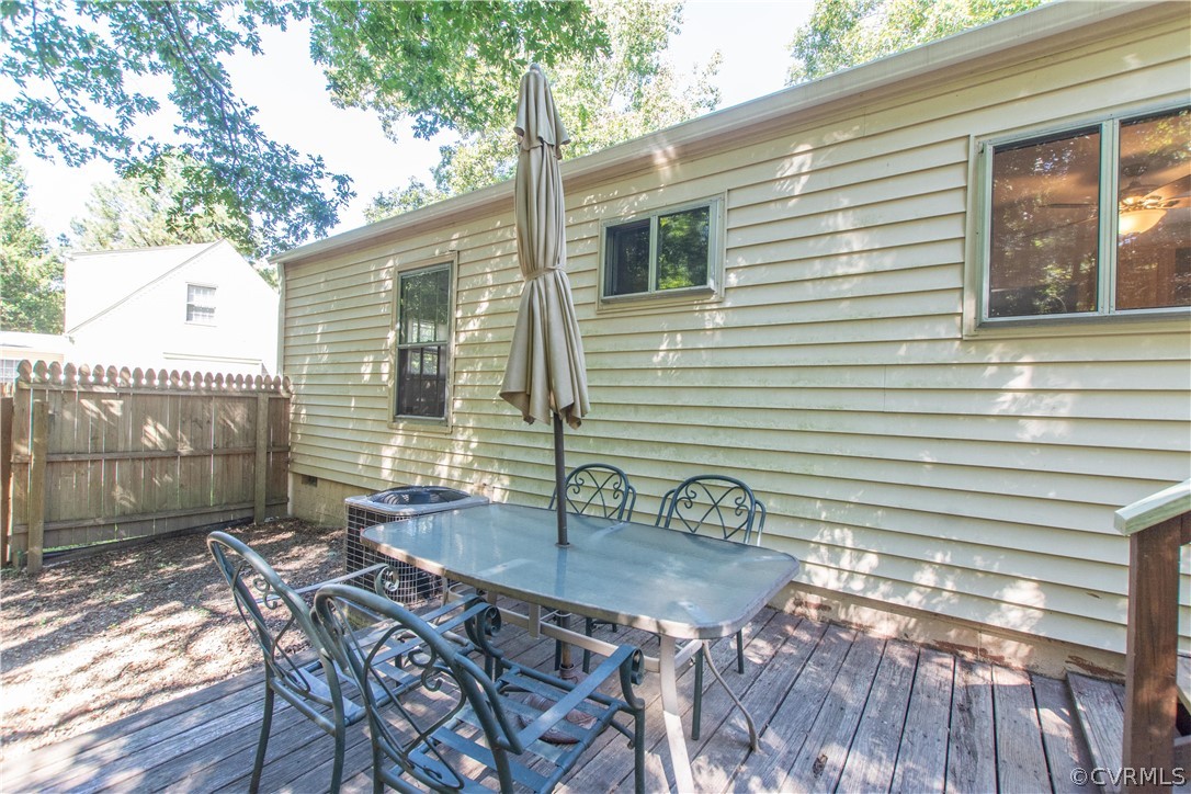 10313 Ridgerun Road Chesterfield, VA 23832 - Photo 17 of 22 a backyard of a house with table and chairs
