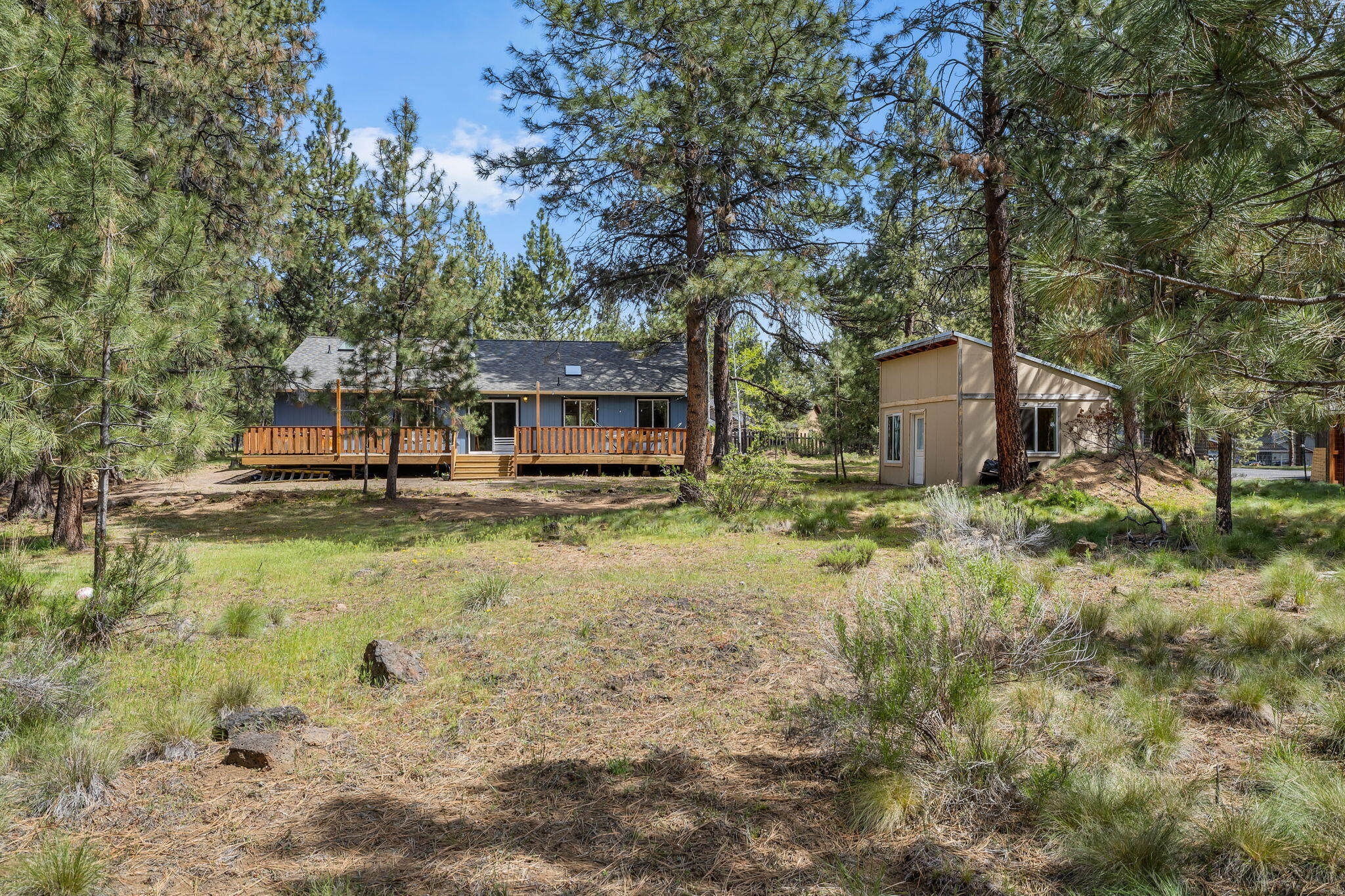 18887 Choctaw Road Bend, OR 97702 - Photo 36 of 38 Back yard and Music building