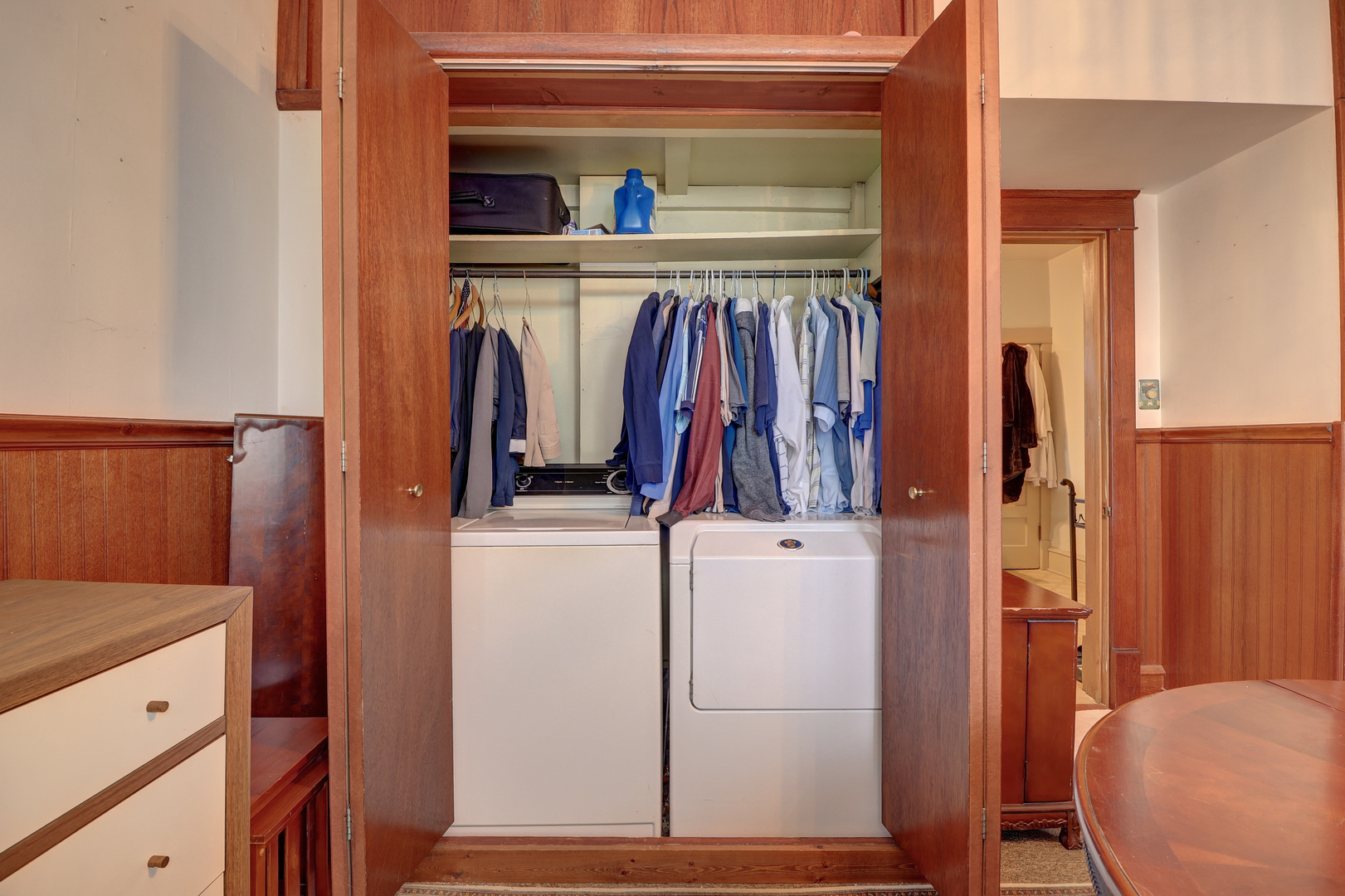 700 North 3rd Street Clinton, IA 52732 - Photo 10 of 30 a view of walk in closet with clothes and shoes