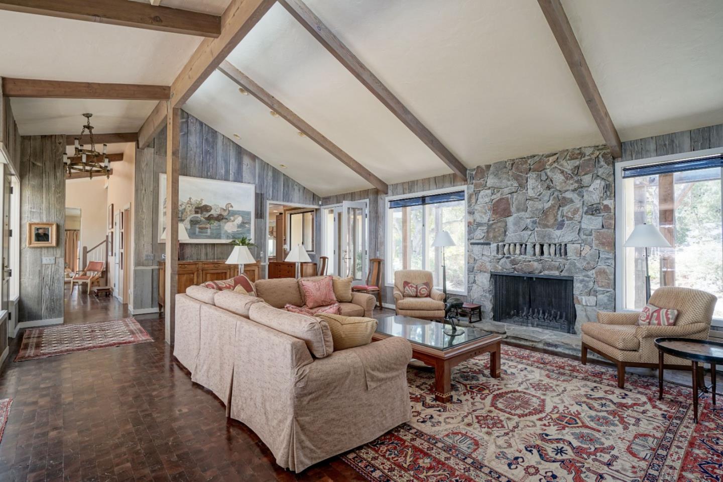 278 Corral De Tierra Road Salinas, CA 93908 - Photo 3 of 38 a living room with furniture and a fireplace