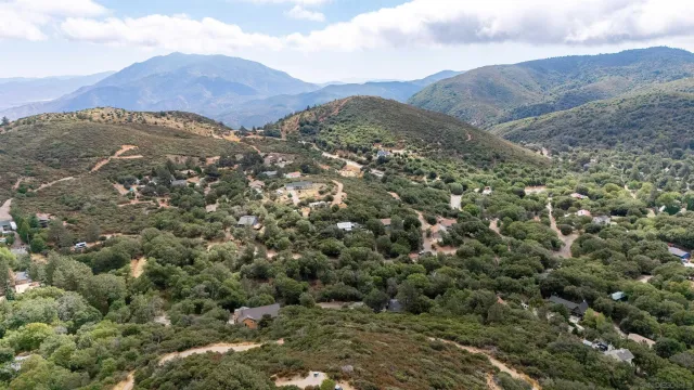 a view of a mountain in the distance