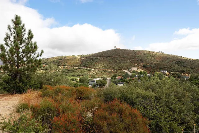 a view of a city and mountains