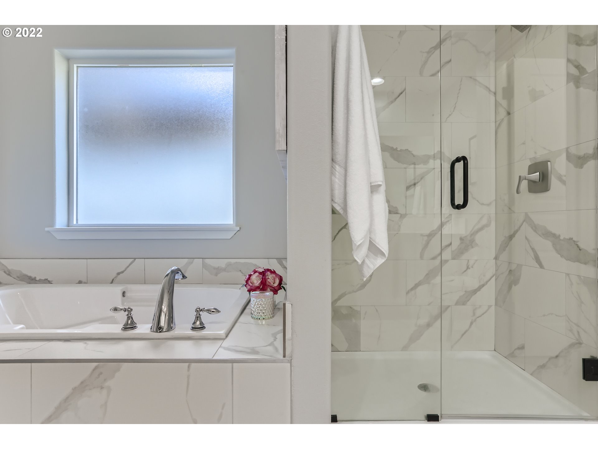 16603 Southwest 134th Terrace Portland, OR 97224 - Photo 20 of 30 a bathroom with a sink vanity and shower